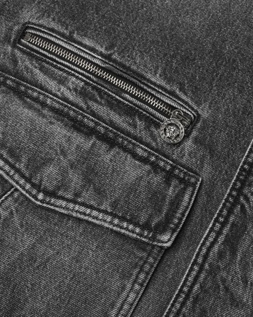 Blusón Vaquero Versace de hombre de color Gray