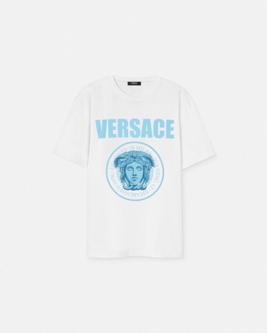 Versace Blue Medusa Rock T-Shirt for men
