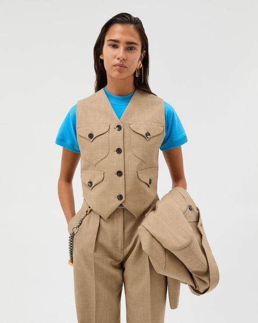 Versace Natural Wool Vest