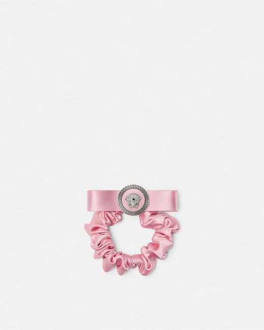 Versace Pink Gianni Ribbon Scrunchie