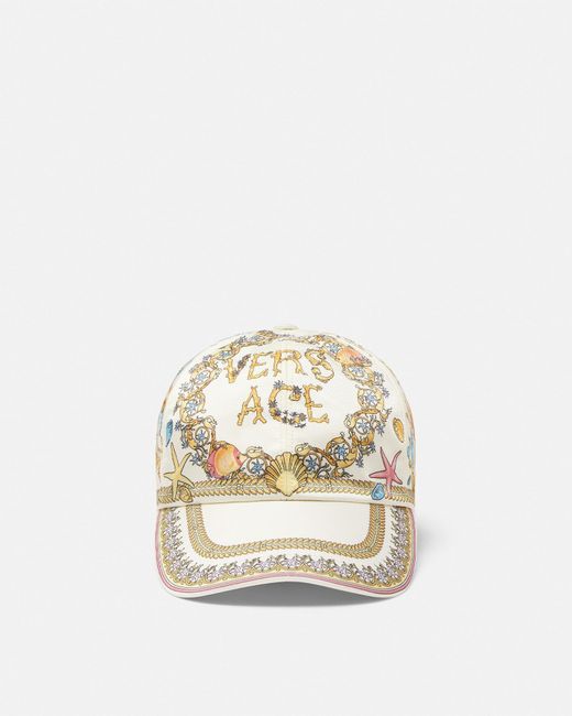 Gorra De Béisbol Underwater Barocco Versace de color White