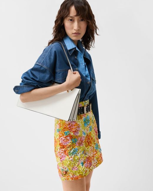 Versace White Severine Leather Tote