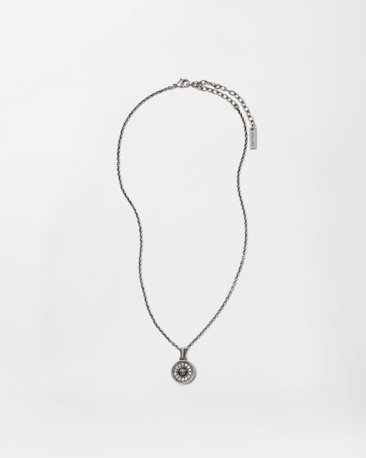 Versace White Medusa Crystal Necklace