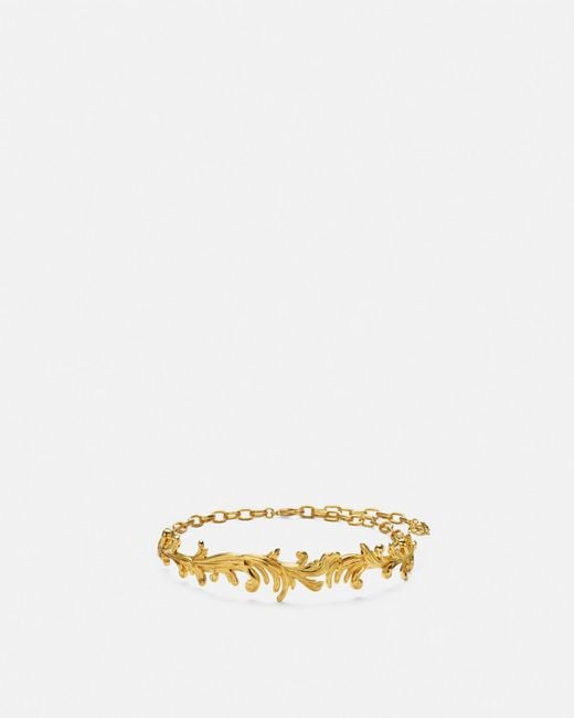 Versace Metallic Barocco Leaf Choker