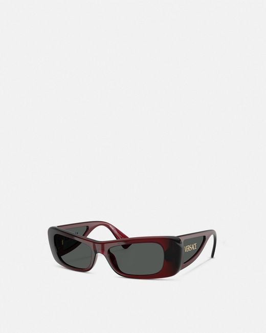 Versace White Lens Logo Sunglasses