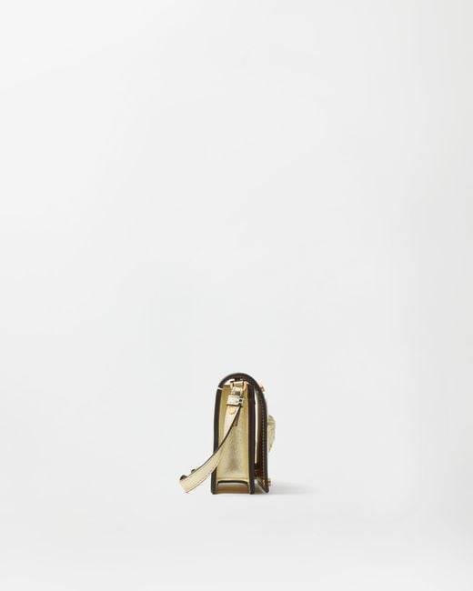 Versace Natural Lou Metallic Nappa Mini Bag