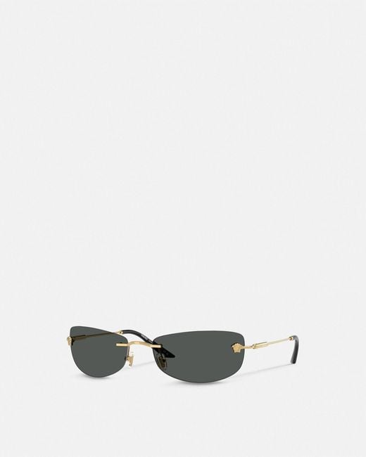 Versace White Lunettes De Soleil Runway for men