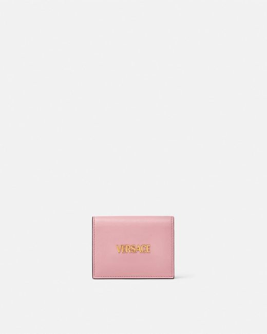 Versace Pink Tag Leather Wallet