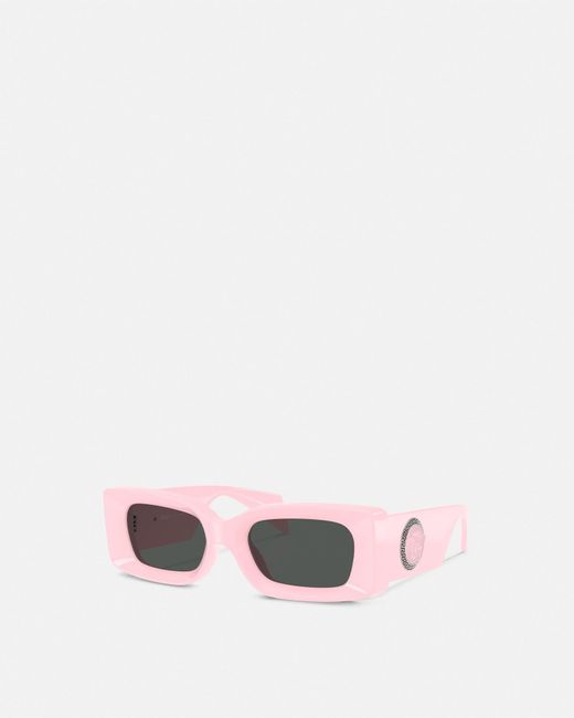 Versace Pink Medusa Medallion Sunglasses