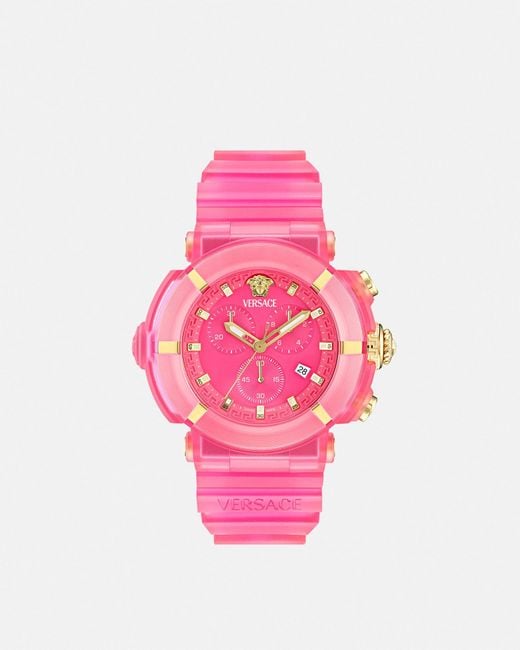 Versace Pink Real Active Chrono Watch