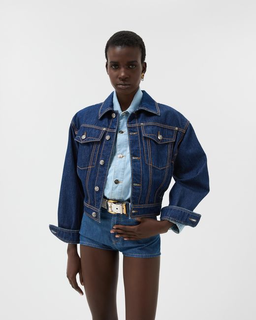 Versace Blue Denim Blouson