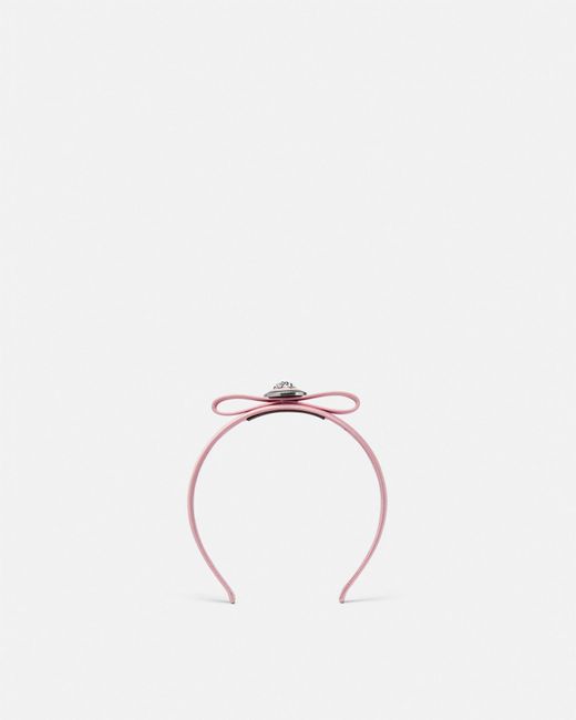 Versace Pink Gianni Ribbon Headband