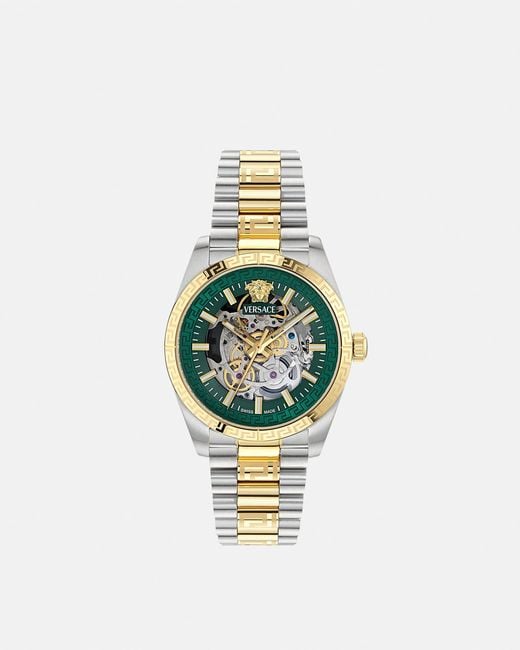 Versace White Millenyium Automatic Skeleton Watch for men