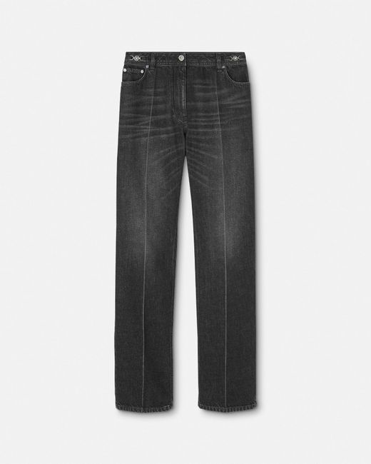 Versace Gray Boyfriend Jeans