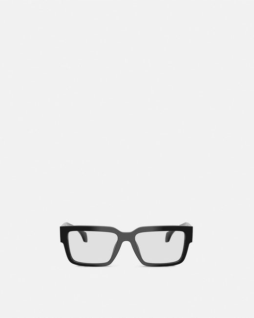Versace White Signature Rectangular Glasses for men
