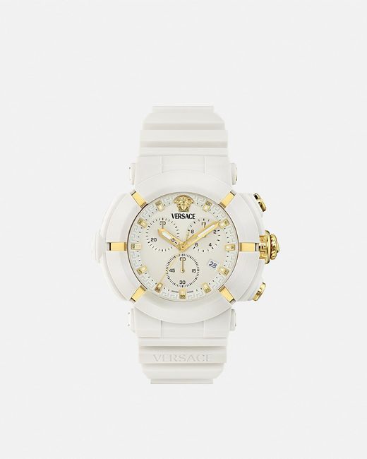 Versace White Real Active Chrono Watch for men