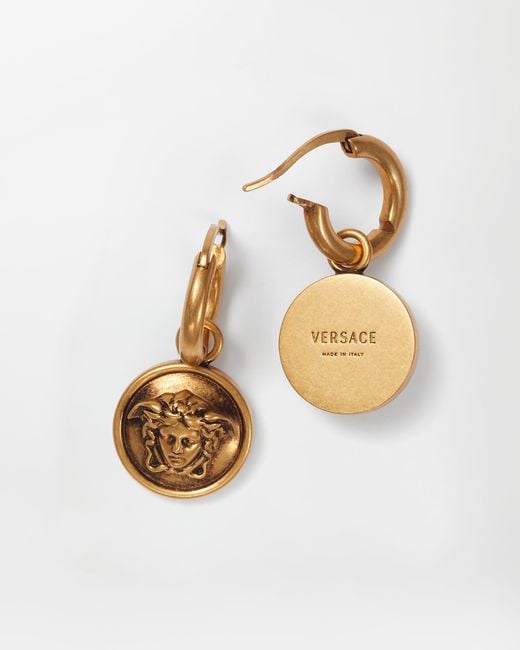 Versace Metallic Medusa Earrings
