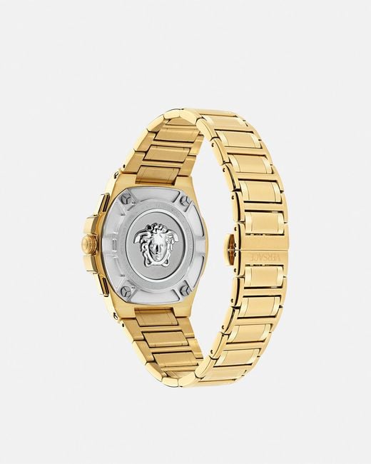 Versace Metallic Greca Reaction Watch for men