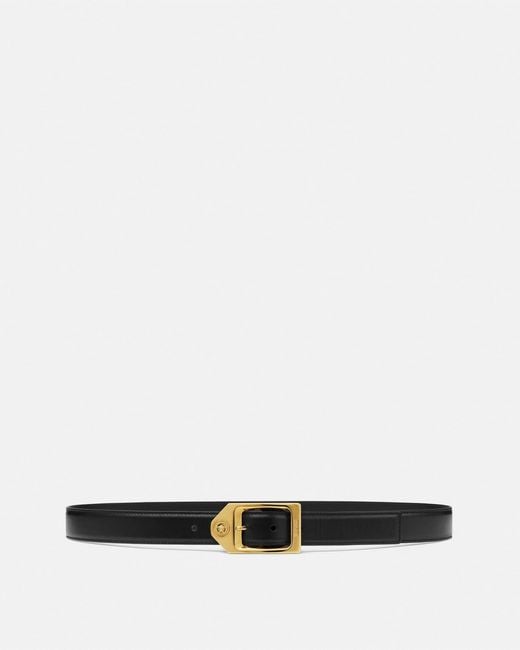 Versace White Medusa Biggie Ceinture En Cuir 3 Cm for men