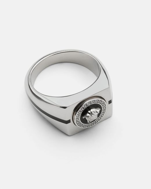Versace White Icon Ring for men