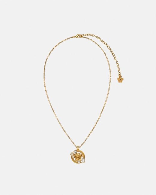 Versace White Medusa '95 Crystal Necklace