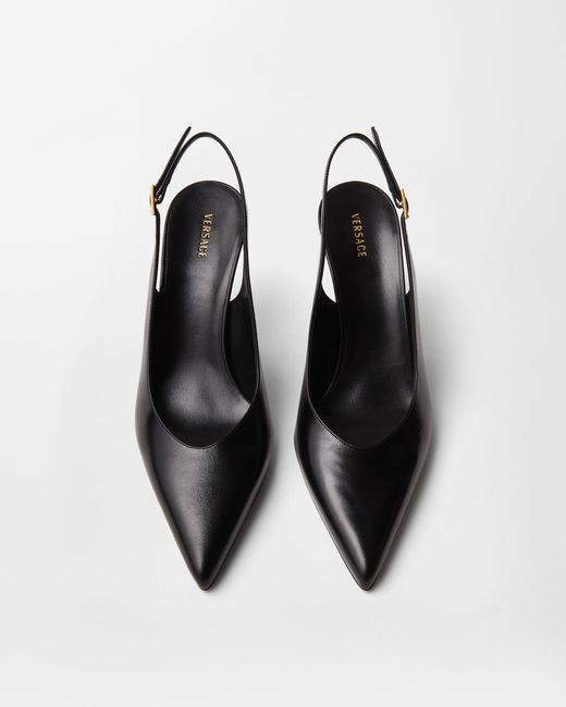 Versace White Nyx Leather Slingbacks 80 Mm for men