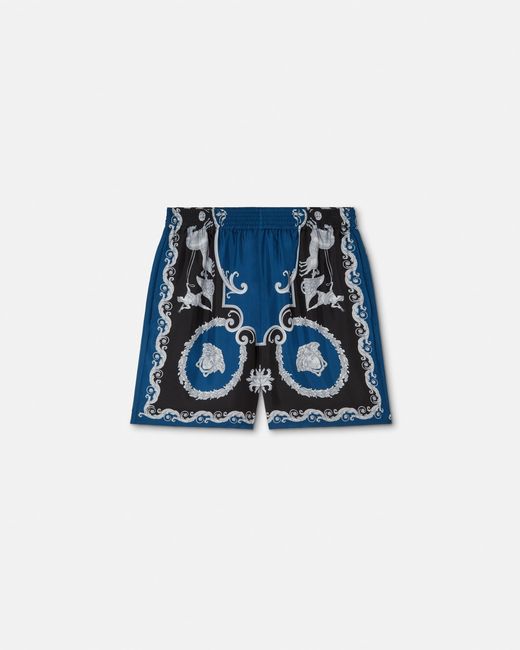 Short Slim di Versace in Blue da Uomo