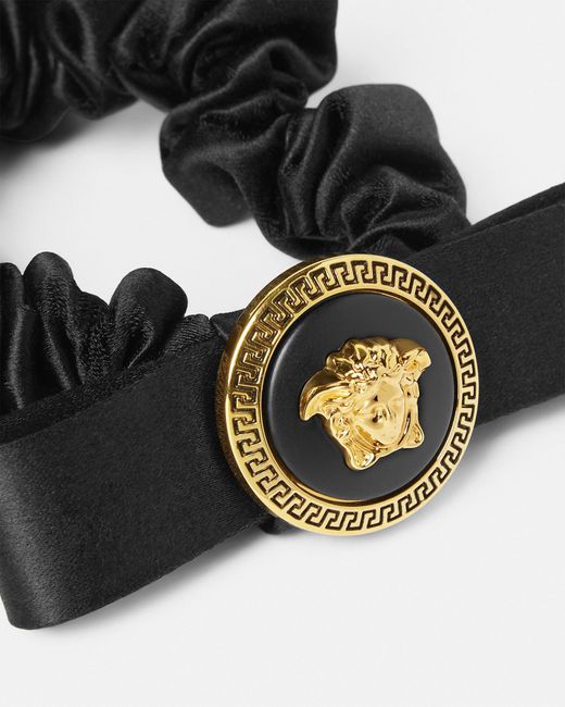 Versace White Gianni Ribbon Scrunchie