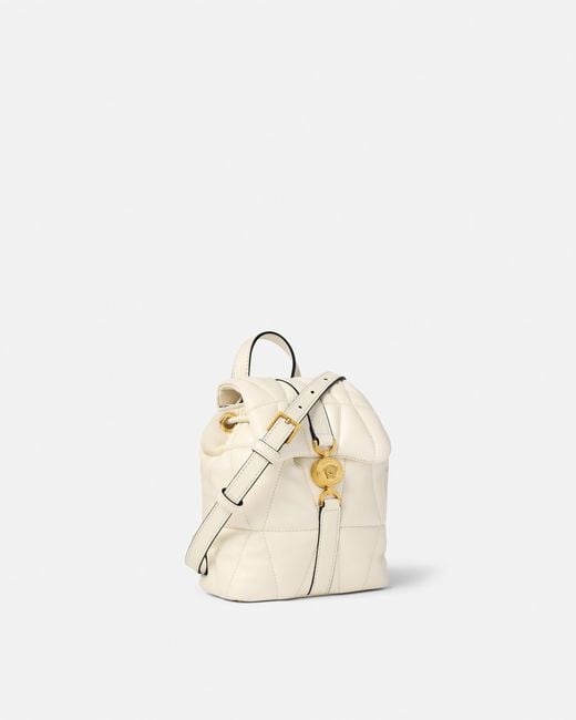 Versace White Kleio Quilted Nappa Backpack