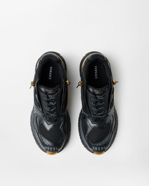 Versace White Icaro Leather Sneakers for men
