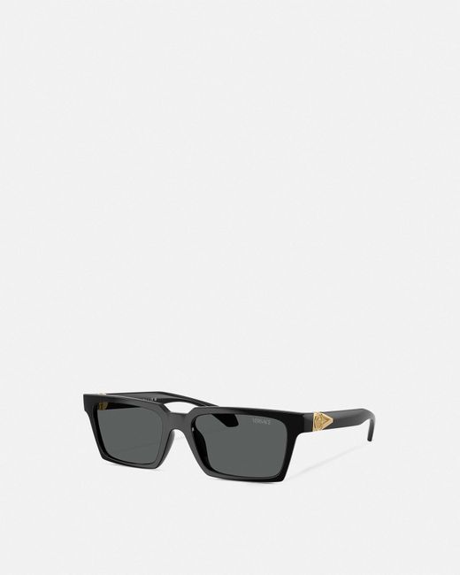Versace White Avanti Rectangular Sunglasses for men