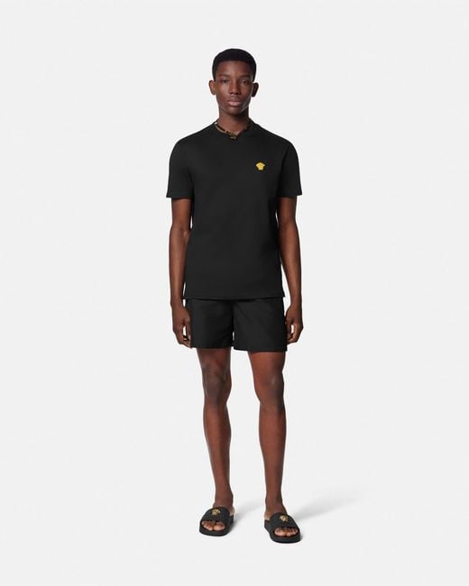 Versace Black Boardshorts for men