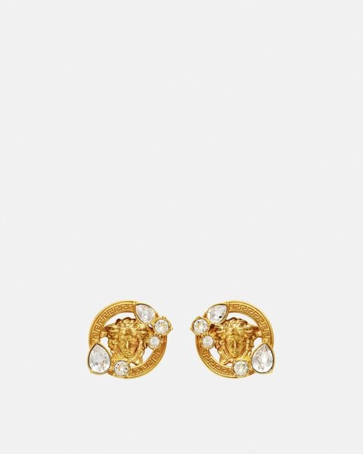 Versace Metallic Medusa '95 Crystal Earrings