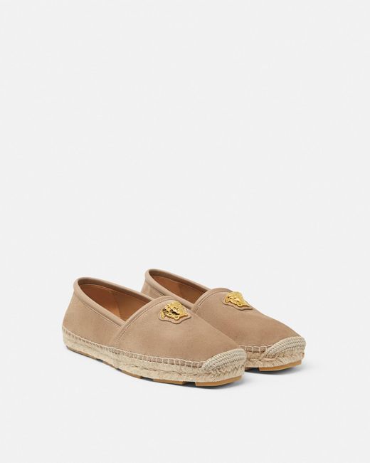 La Medusa Espadrilles En Daim Versace pour homme en coloris White