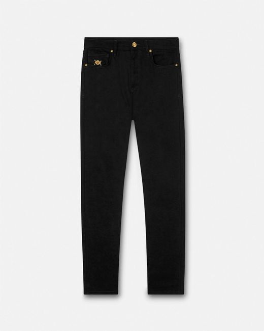 Versace Black Regular-fit Jeans for men