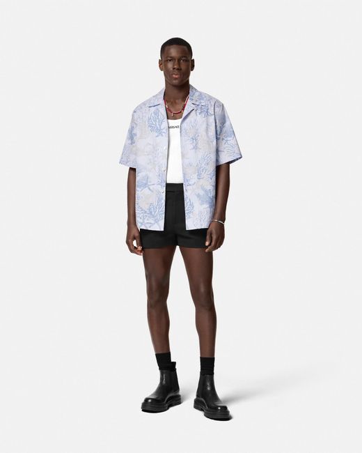 Versace Black Jersey Shorts for men