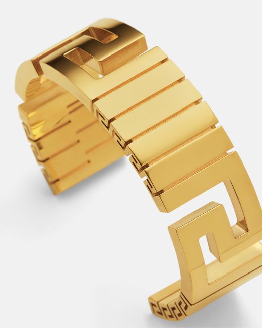 Greca Bracciale Rigido di Versace in Metallic