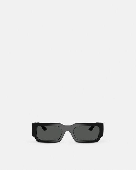 Versace White Greca Maxi Sunglasses for men