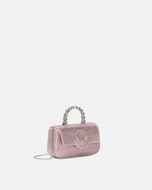 Minibolso La Medusa Con Cristales Versace de color Pink