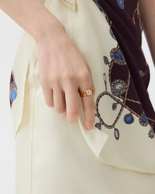 Greca Anillo Versace de color Metallic