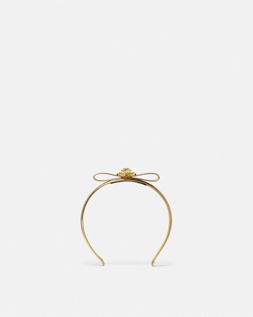Diadema Metálica Gianni Ribbon Versace de color Natural