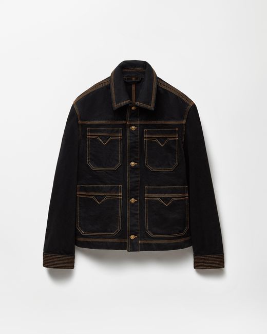 Versace Black Denim Blouson for men