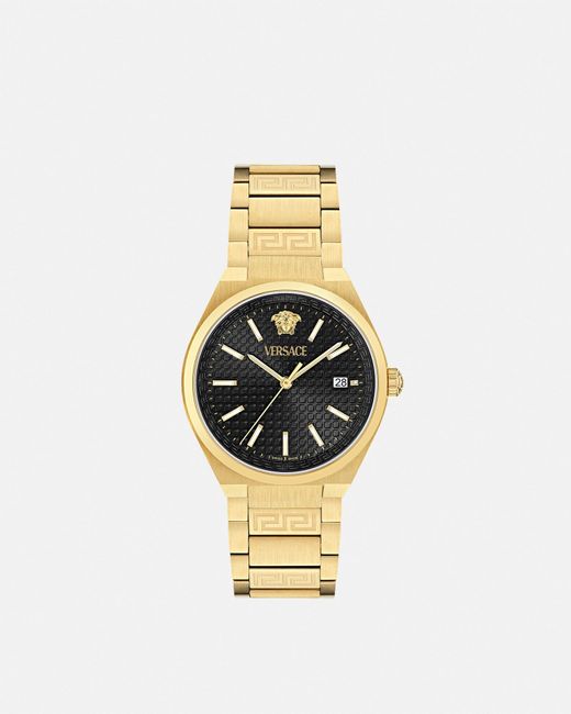 Reloj V-Auria Versace de hombre de color Metallic