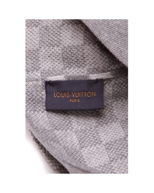 Louis Vuitton Wool Beanie in Grey (Gray) - Lyst