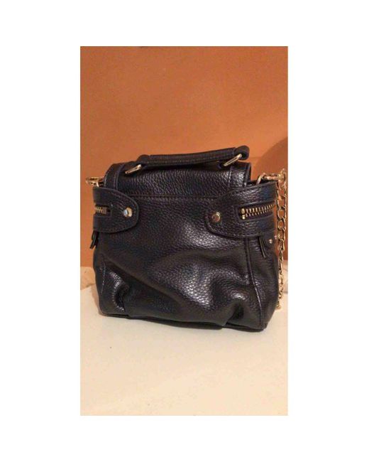 Twin Set Leather Crossbody Bag in Black - Lyst