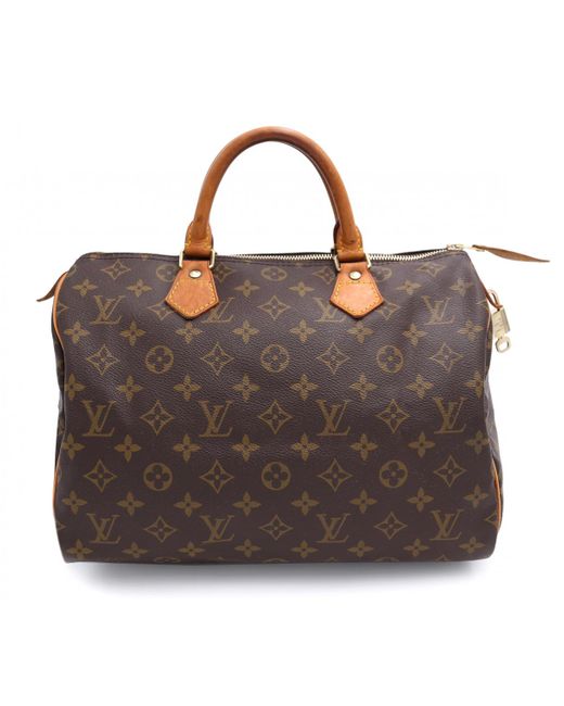 Lyst Louis Vuitton Pre Owned Vintage Sdy Brown Cloth Handbags Louis Vuitton Pre Owned Vintage Sdy Brown Cloth Handbags Lyst