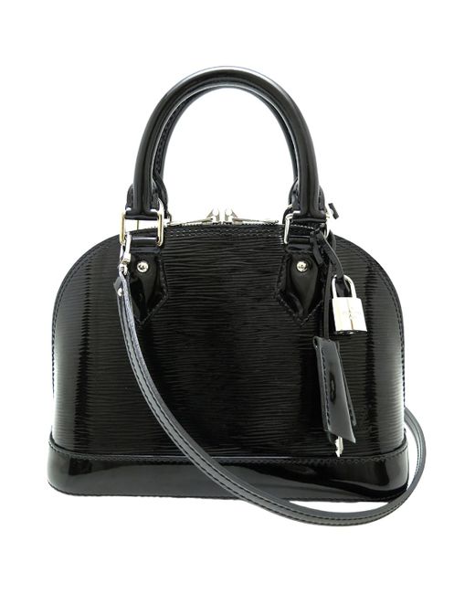 Louis Vuitton Alma Bb Patent Leather Crossbody Bag in Black - Lyst