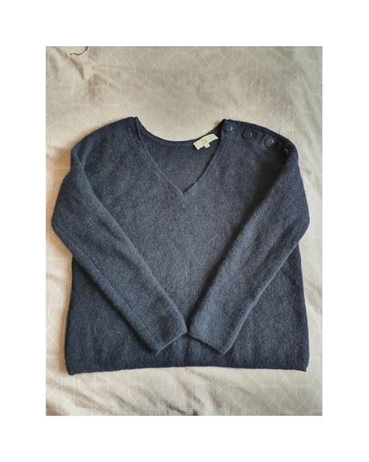 navy blue wool jumper