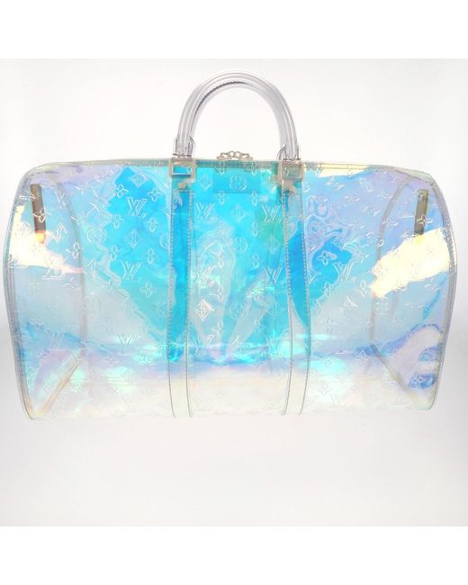 Louis Vuitton Keepall Prism Multicolour Plastic Bag in Blue for Men - Lyst