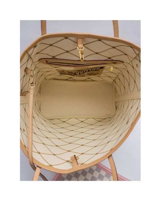 Louis Vuitton Neverfull Cloth Tote in White - Lyst